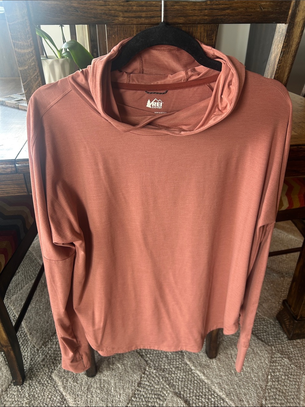 REI Sahara sun hoodie Women's Long Sleeve Hooded Top - Dusty Rose